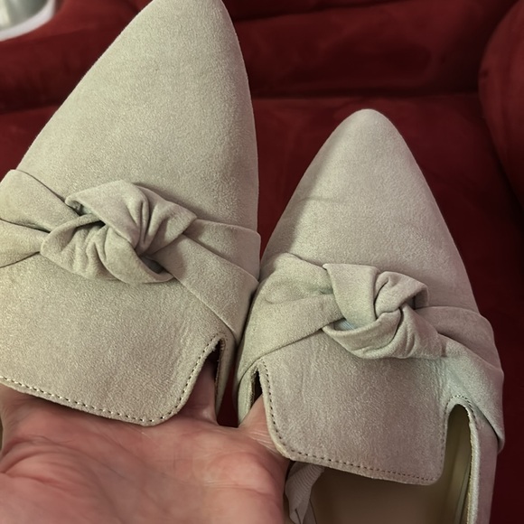 Like new mule slides size 10 faux suede - Picture 8 of 8